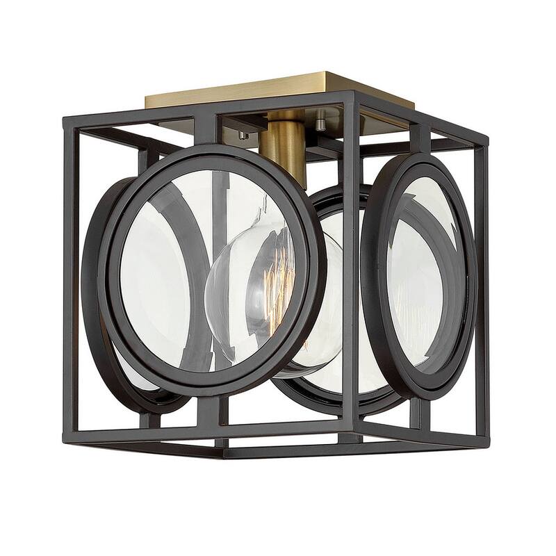 Hinkley Lighting Fulham Single Light 10" Wide Flush Mount Square - Buckeye Bronze