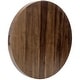 preview thumbnail 18 of 68, KINWELL Round Black Walnut Wood Serving Tray Ottoman Tray with Handles