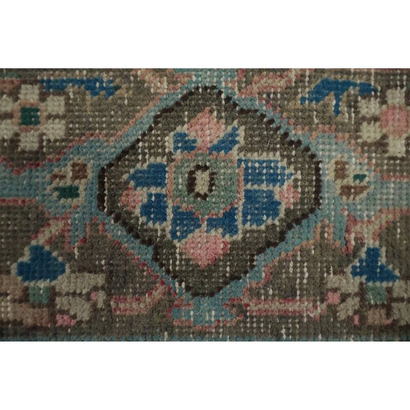 Hand Knotted Oriental 100% Wool Carpet Traditional Medallion Pink Tabriz Area Rug - 9' 4'' X 6' 4''