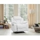preview thumbnail 11 of 34, Copper Grove Sorgenfri Faux Leather Rocker Recliner Chair White