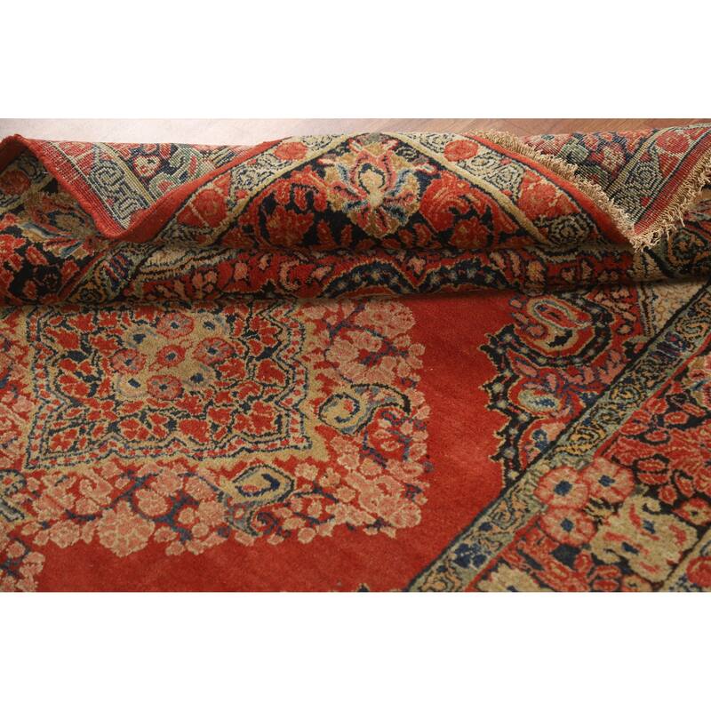 Sarouk Persian Rug Handmade Wool Carpet - 4'2" x 6'6"