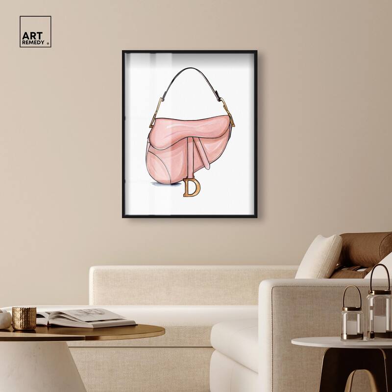 Doll Memories - Blush Pink Bag Shadowbox by Art Remedy