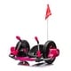 preview thumbnail 25 of 34, 12V Electric Ride-On Toy for Kids with 360° Steering and 16-Inch Wheels Pink