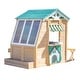 preview thumbnail 16 of 15, Teamson Kids Agnes Wooden Playhouse with Garden Window, Fixed Bench & Flower Boxes, Tan