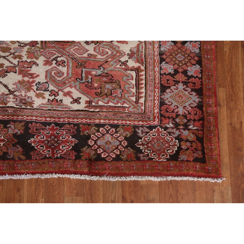 Vintage Geometric Heriz Persian Traditional Area Rug Wool Hand-knotted - 8'5" x 11'1"