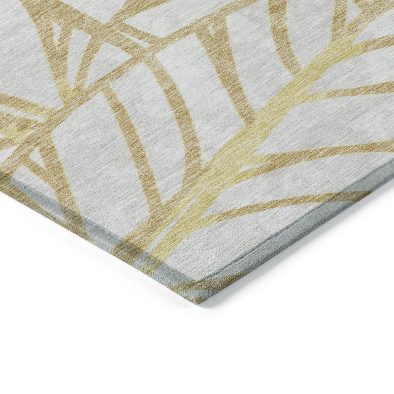 HomeRoots Floral Transitional Rectangle Outdoor Rug