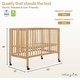 preview thumbnail 3 of 9, Dream On Me Quinn Full-Size Folding Crib