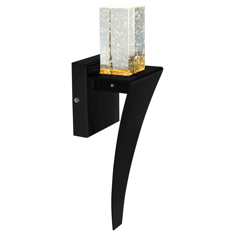 Catania LED Integrated Black Wall Light