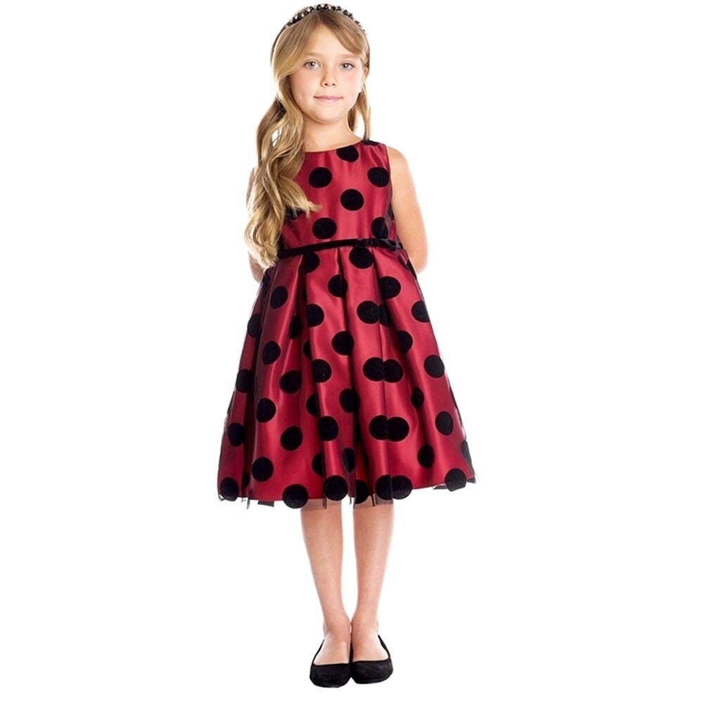 red polka dot dress kids