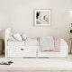 preview thumbnail 8 of 7, Twin Size Wood Bed Frame with Drawers, Wooden Platform Bed Frame with Headboard and 2 Storage Drawers, for Kids Teens Adults