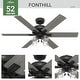 preview thumbnail 5 of 19, Hunter 52" Fonthill Ceiling Fan with LED Light, Handheld Remote ENERGY STAR! Easy Install!
