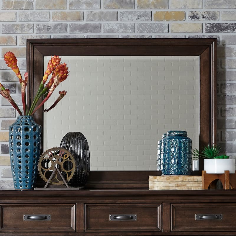 Copper Grove Saddlebrook Tobacco Mirror - Espresso - Espresso