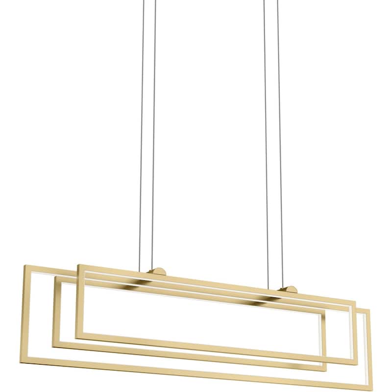 Kichler 84322 Jestin 39" Wide Linear Chandelier - Champagne Gold