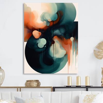 Designart "Shape Abstract Artwork II" Abstract Metal Wall Art