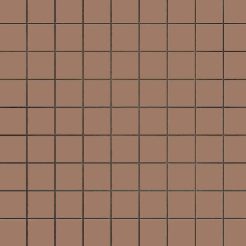 Merola Tile Vaudeville Taco Marron 1-5/8" x 1-5/8" Porcelain Floor and Wall Tile - Case (25 Tiles)