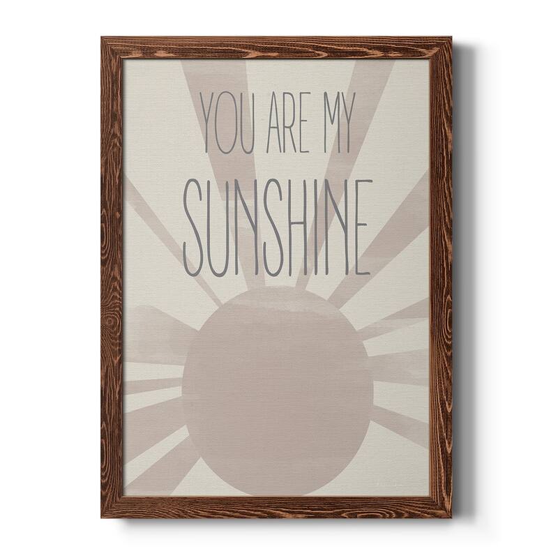 Sunshine-Premium Framed Canvas - Ready to Hang - 31.5x43.5 - Maple