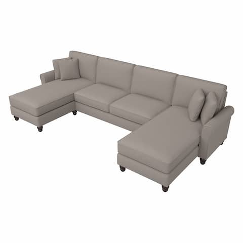 Hudson Sectional Couch with Double Chaise Lounge by Bush Furniture