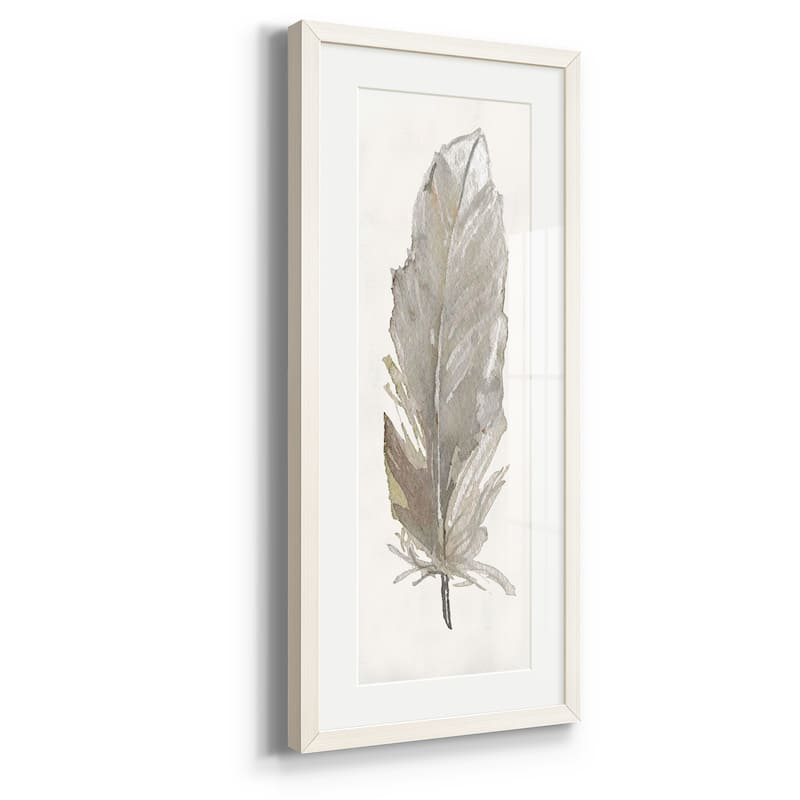 Neutral Feather III-Premium Gallery Framed Print