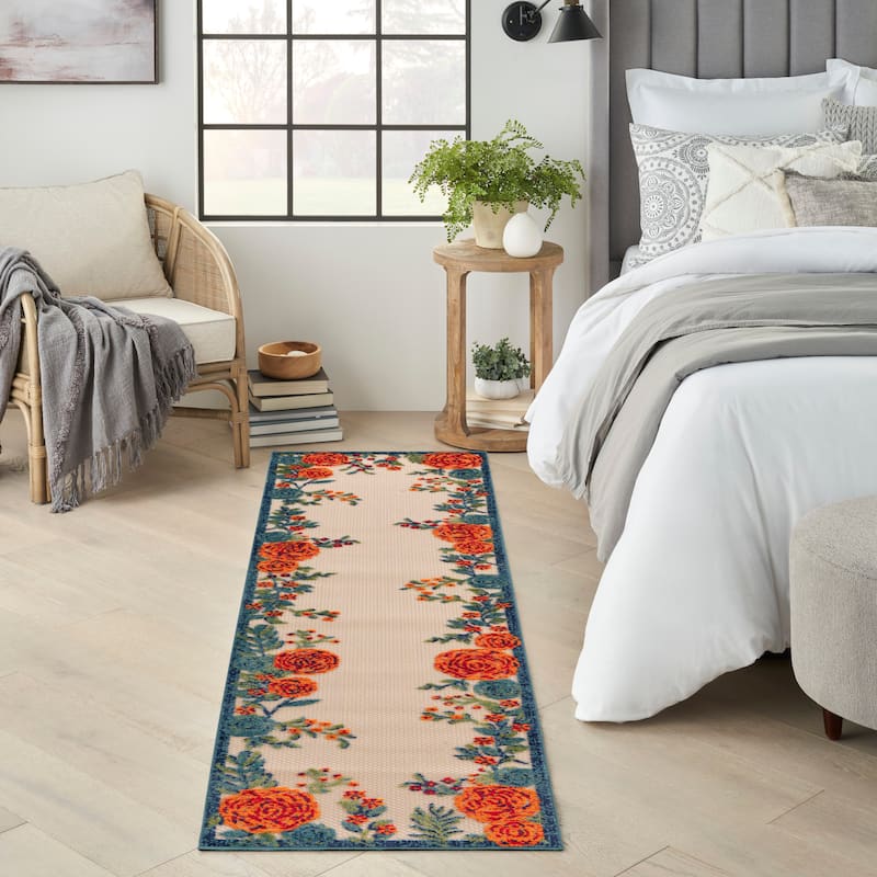 Nourison Aloha Indoor/Outdoor Floral Area Rug