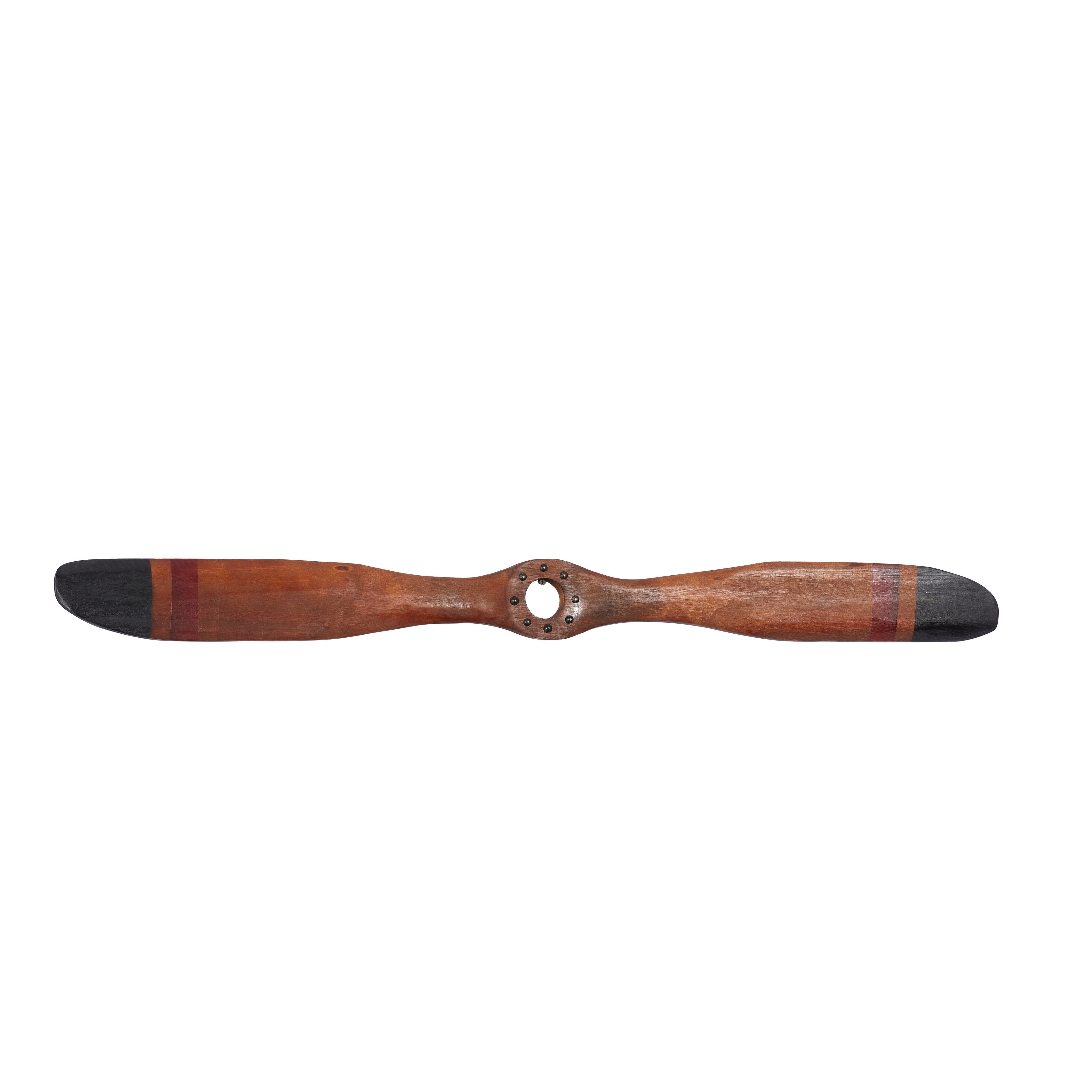 Brown Metal Painted Airplane Propeller Large Wood Wall Decor