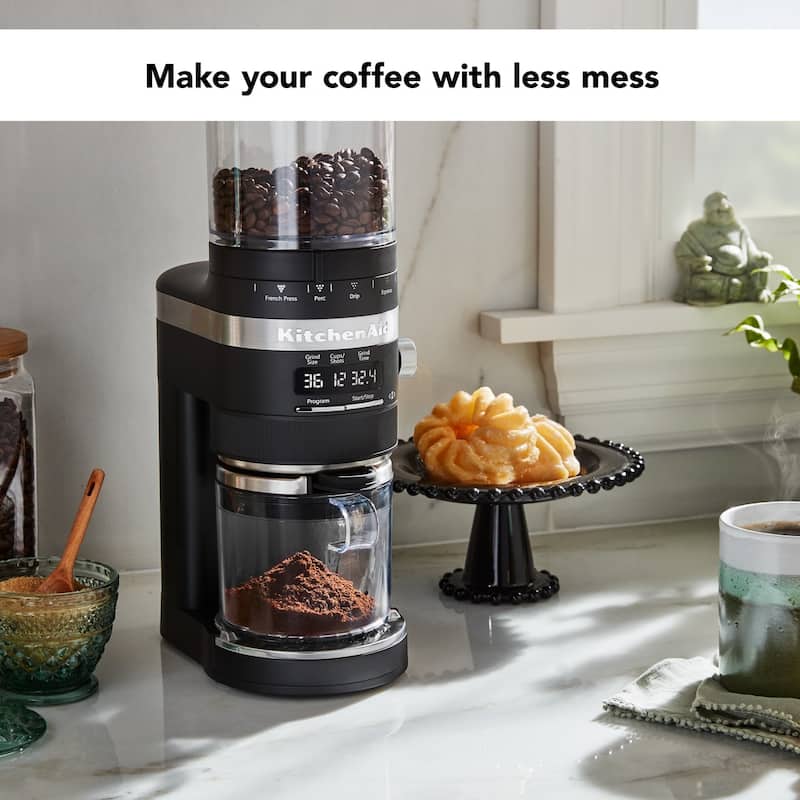 KitchenAid Burr Coffee Grinder, KCG8433 - Black Matte