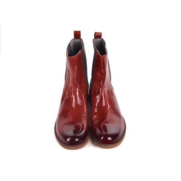 burgundy chelsea boots womens