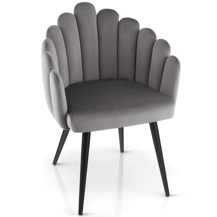 Velvet discount petal chair