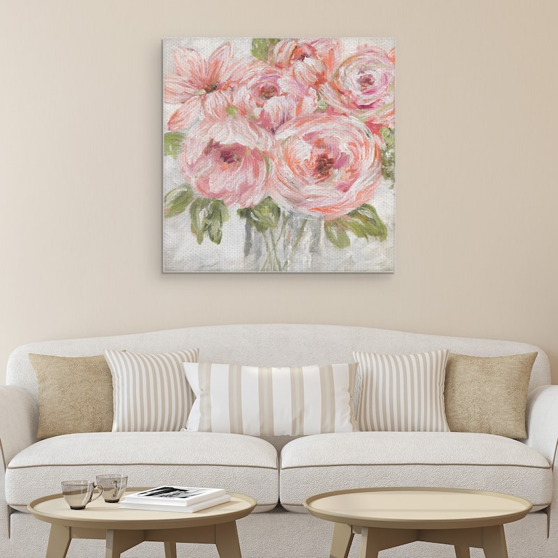 Sassy Bouquet Brush Bright by Galaxy of Graphics Canvas Art Print