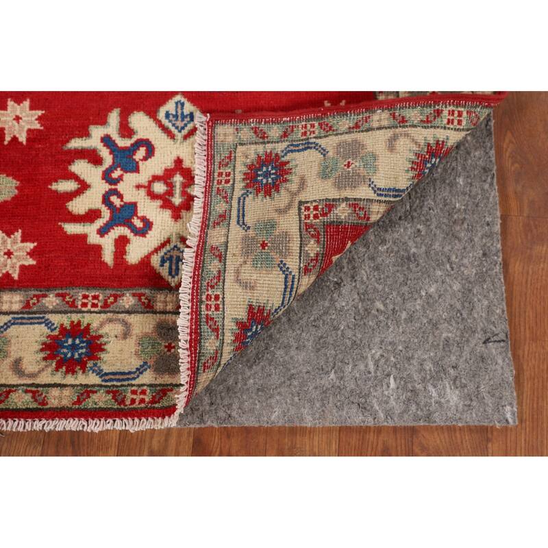 Traditional Red Kazak Foyer Rug Handmade Wool Carpet - 2'8" x 3'10"
