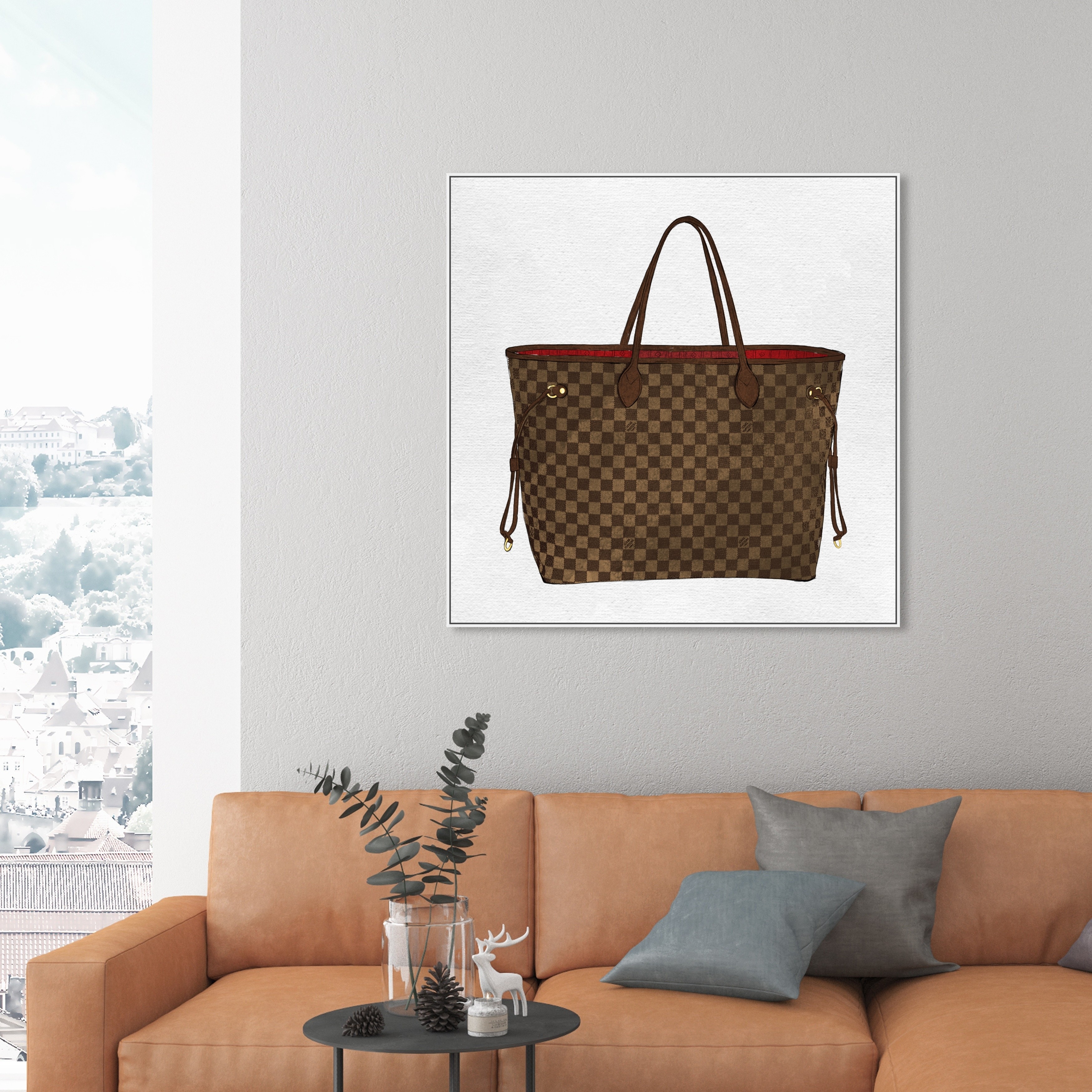 Oliver Gal Louis Vuitton LV Monogram Canvas Fashion Wall Art 16