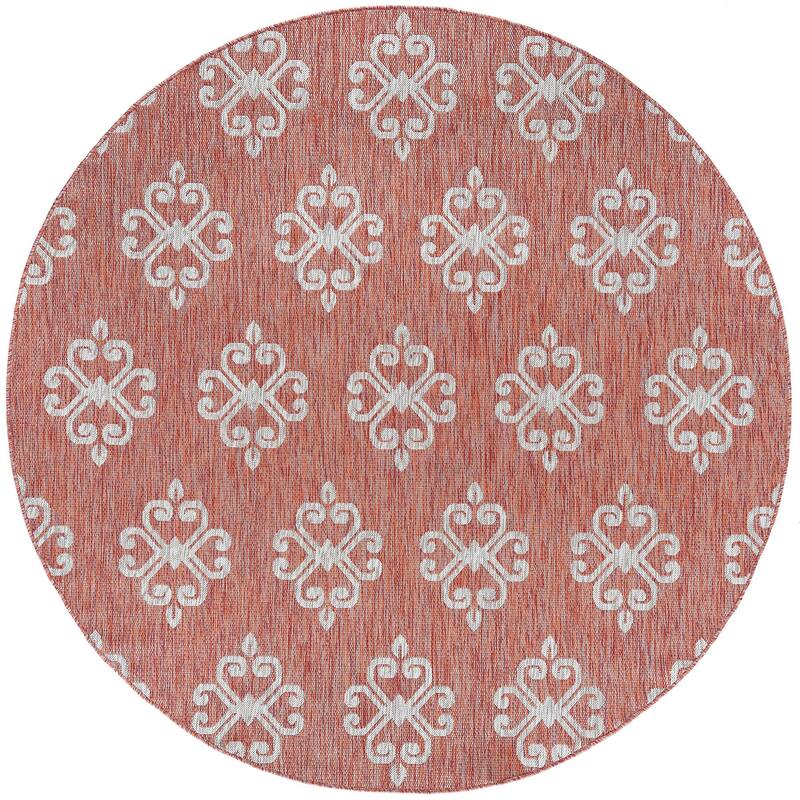 Colonnade Transitional Scroll Indoor/Outdoor Area Rug