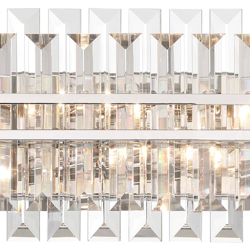 Hayes 6 Light Polished Nickel Bathroom Vanity