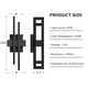 preview thumbnail 29 of 33, Modern Geometric Matte Black LED Flush Mount Wall Sconce Set of 2 or 1