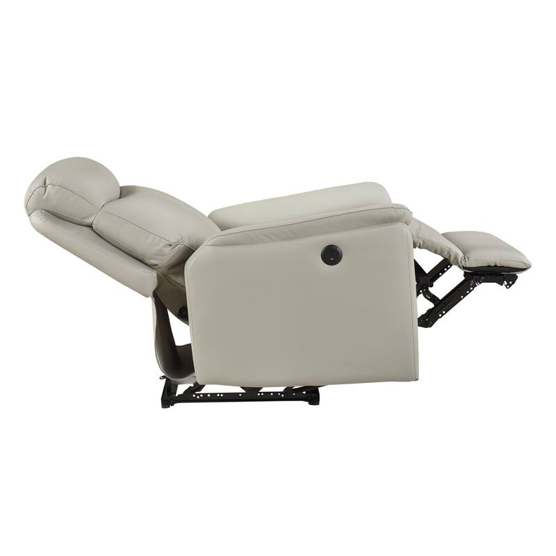 Fremont & Park Beau 33" Leather Power Reclining Chair - Power Control, Charging Ports