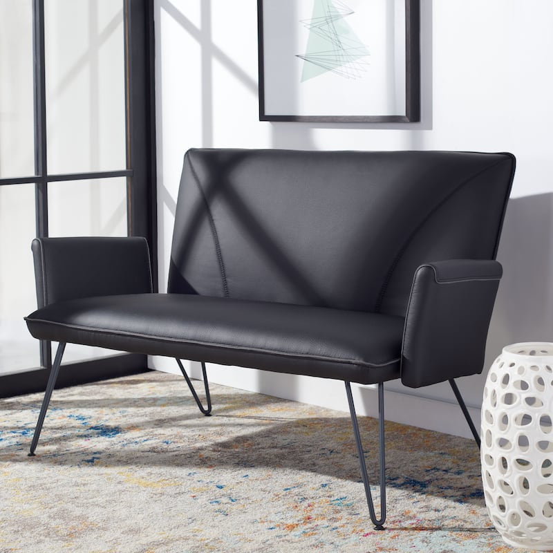 SAFAVIEH Michelina Mid-Century Modern Settee. - 52" W x 29" D x 33" H - 52Wx28Dx33H