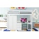 preview thumbnail 18 of 24, Full Loft Bed with Wardrobe, Desk & Drawers - Space-Saving Design, Grey
