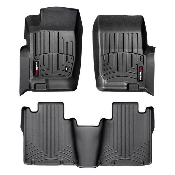 Shop Weathertech 44006 1 2 Black Front Rear Floorliner Ford