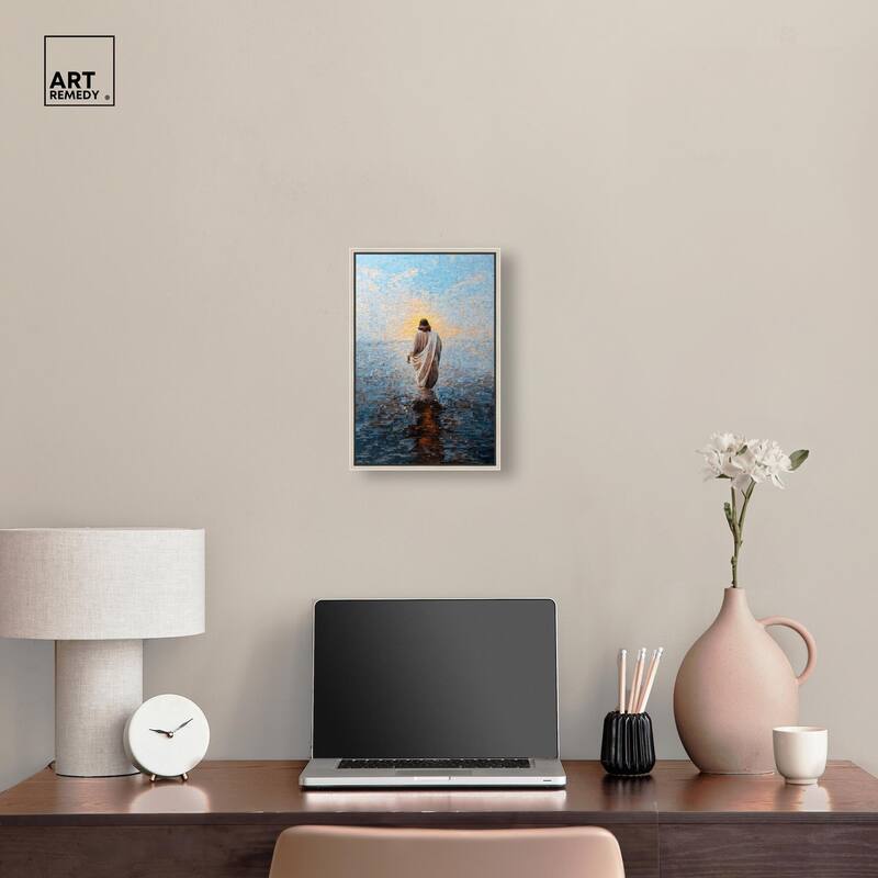 Water Walker Mosaic I Canvas by Art Remedy