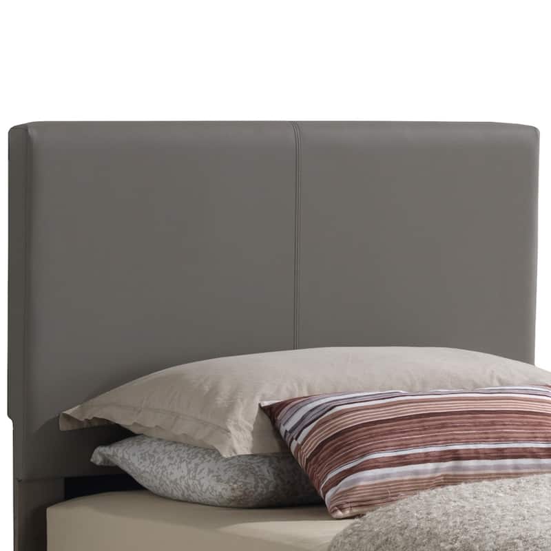 Bed Frames Furniture Full Size Faux Leather Light Grey