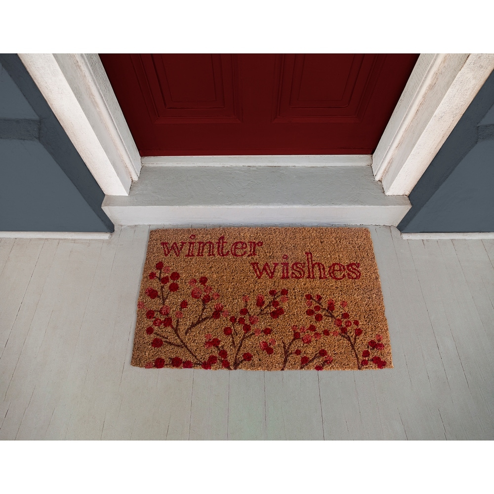 Please Remove Your Shoes Door Mat Plaid Rugs Merry Christmas Doormat Winter  Door Mat Outdoor & Indoor Rug for Christmas Decorations 30 X 17 