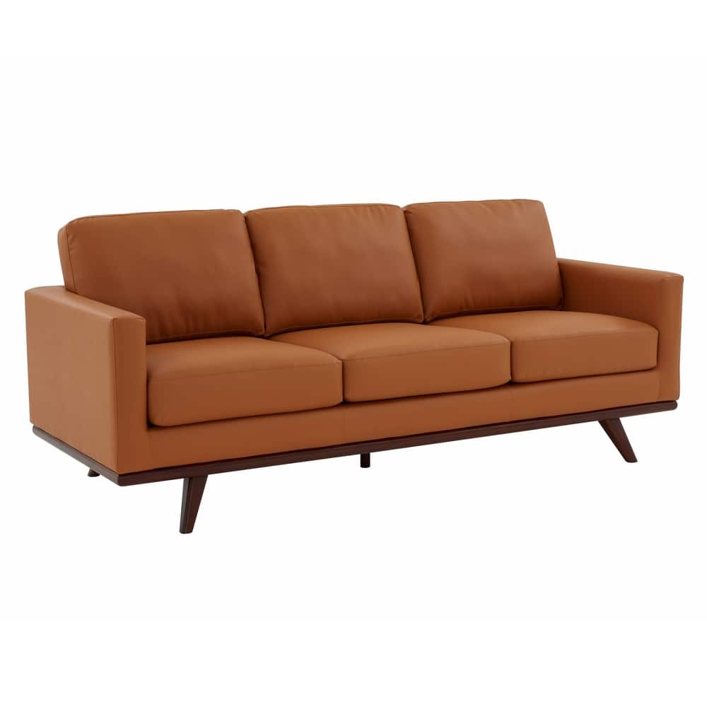 Chester 3 Seater Mid-Century Modern Leather or Mesh Sofa Couch With Birch Wood Frame Armchair for Living Room Bedroom and Office