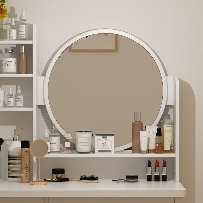 Make Up Vanity Set Dressing Table(Black/White)