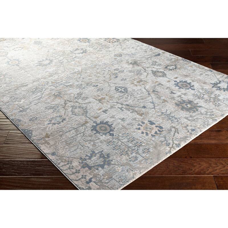 Brain Transitional Floral Area Rug
