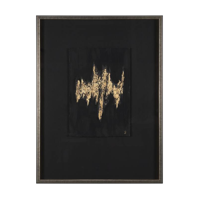 Struck by Studio M a handmade Original Framed 3D Textured Artwork under Glass