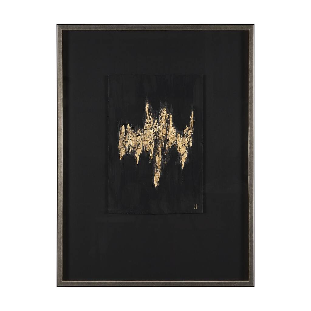 Struck by Studio M a handmade Original Framed 3D Textured Artwork under Glass