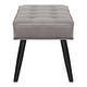 preview thumbnail 13 of 33, Kipp Velvet Upholstered Button Tufted Bench Ottoman