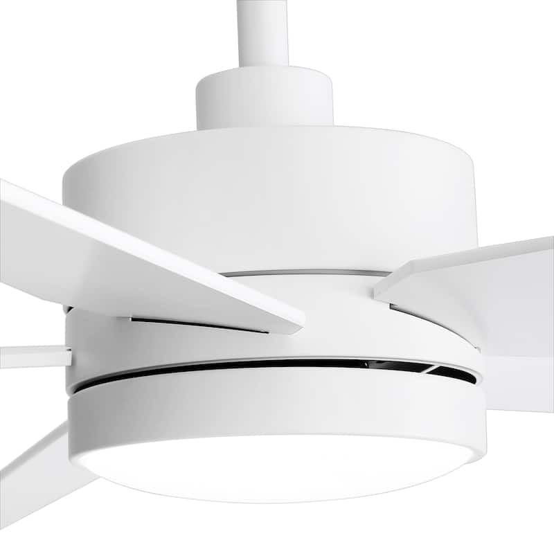 65 in. Integrated LED Indoor Ceiling Fans with Light and Remote Control Included
