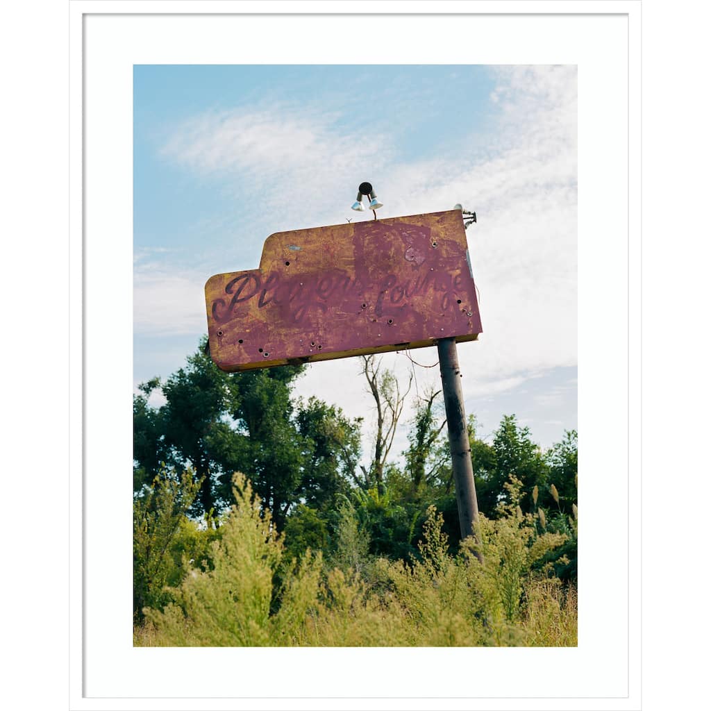 Players Lounge by Bethany Young Wood Framed Wall Art Print