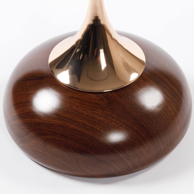 Mermaid Tail End Coffee Table Round Side Table with Metal Base Table, for Living Room Bedroom Office Garden