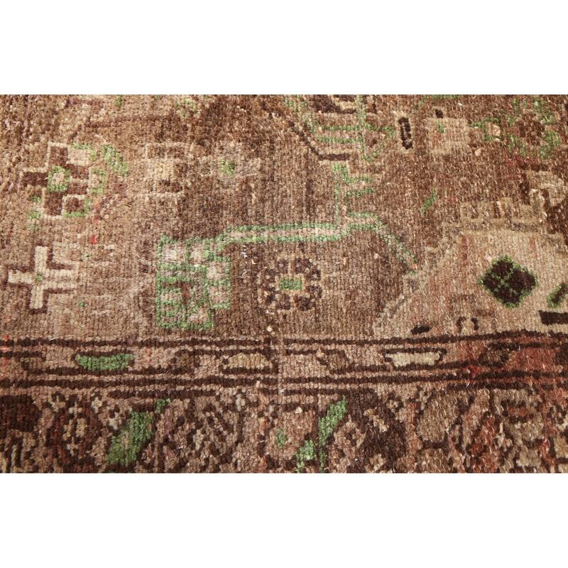 ECARPETGALLERY Hand-knotted Antalya Vintage Brown Wool Rug - 3'1 x 10'4